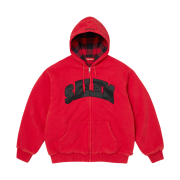Supreme x Salem Zip Up Hooded Sweatshirt Red - 26SS
