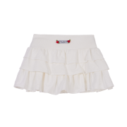 Rosefrantz Rose Cancan Mini Skirt [White]