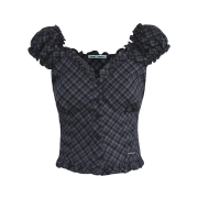 Rosefrantz Frill Shirring Sleeveless [Black]
