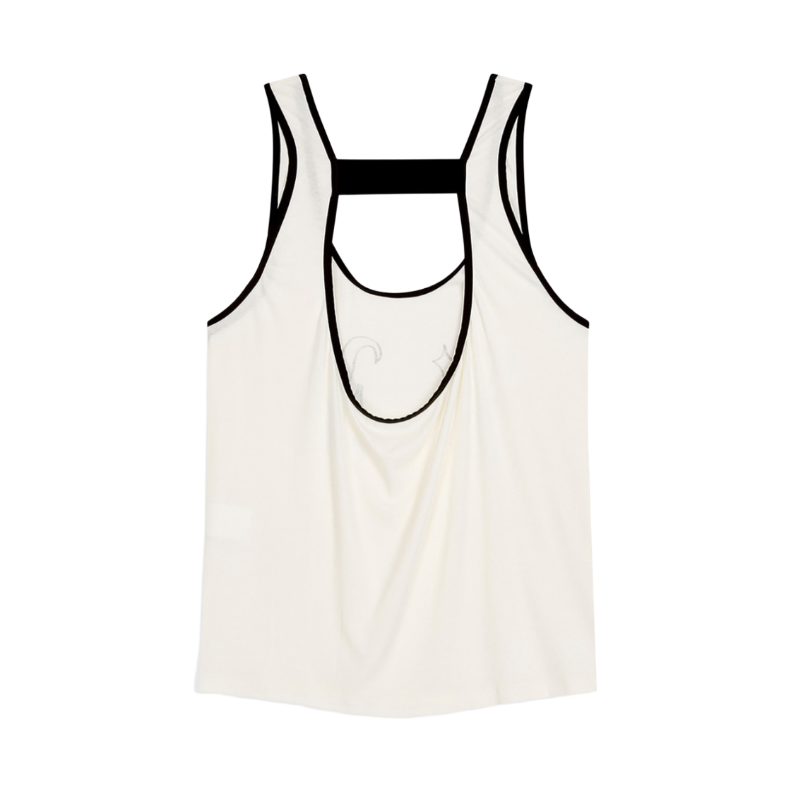 오픈 Yy 밴디드 슬리브리스 탑 화이트(Open Yy Banded Sleeveless Top White) - 2