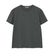 Millo Archive Layered Raw Cut T-Shirt Charcoal