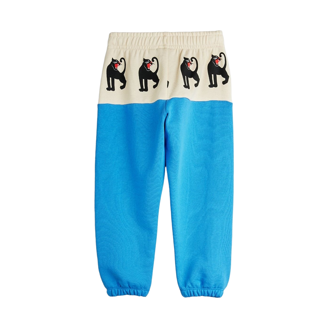 (키즈) 미니 로디니 팬서 패널 스웨트팬츠 블루((Kids) Mini Rodini Panther Panel Sweatpants Blue) - 2