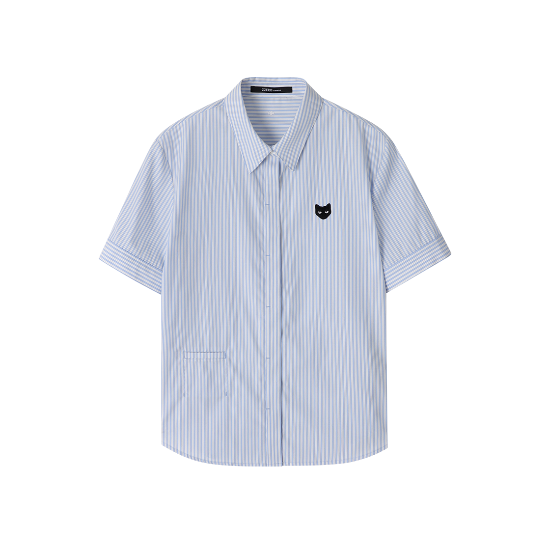 WI3SH850BL (W) SONGZIO ZZERO Panther Stripe Half Shirt Blue