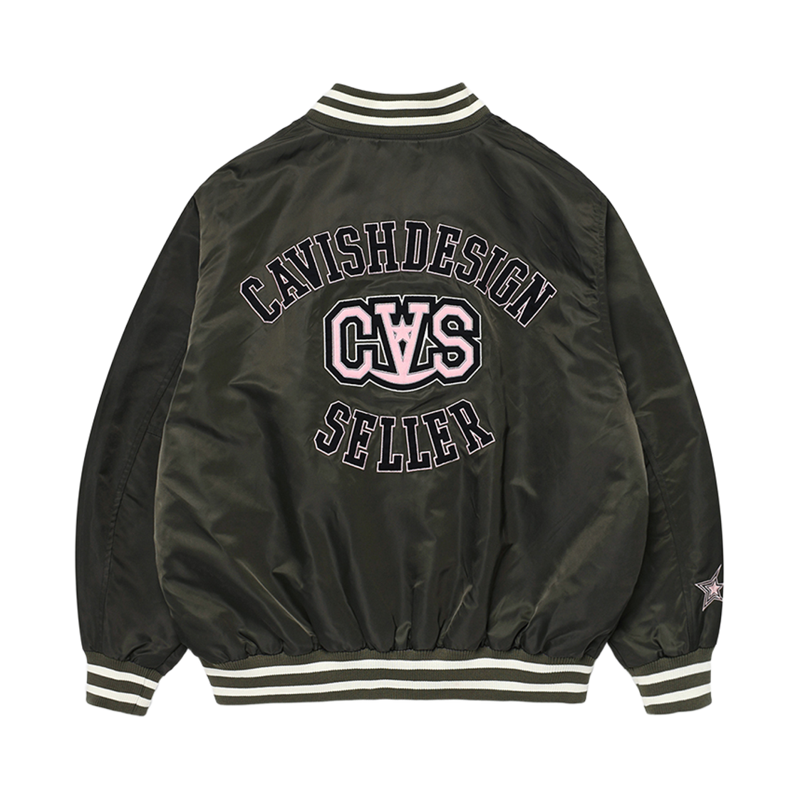 카비시 CVS 베이스볼 자켓 차콜(CAVISH CVS Baseball Jacket Charcoal) - 2