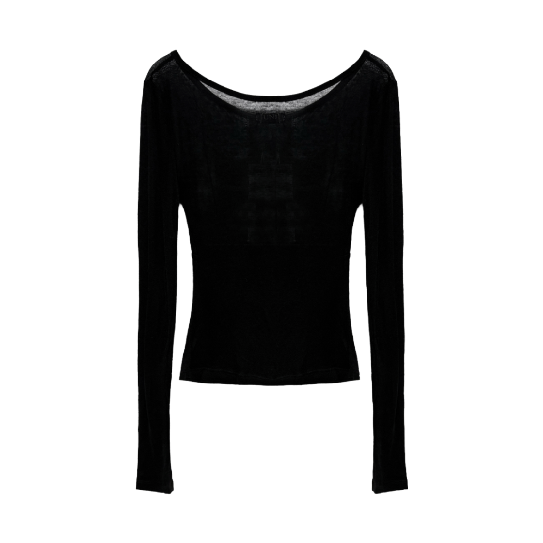 준수이 오리진 엔티티 02 핫픽스 시어 탑 블랙(JUNSUI ORIGIN ENT02 Hotfix Sheer Top Black) - 2