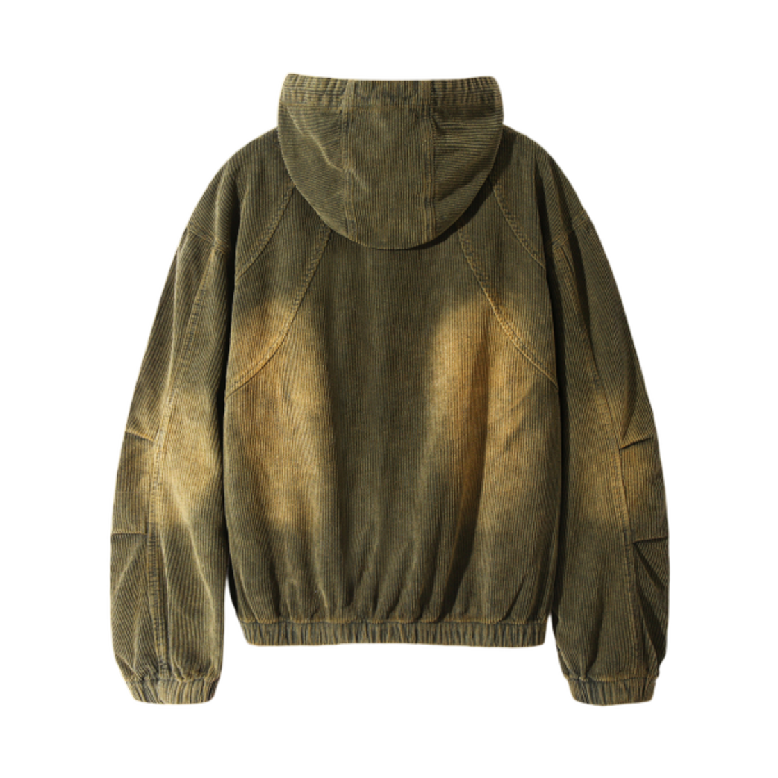 디미트리블랙 VLAD 페이드 워싱 슬래쉬 코듀로이 후드 자켓 더스트 올리브(Dimitri Black VLAD Fade Washing Slash Corduroy Hooded Jacket Dust Olive) - 2