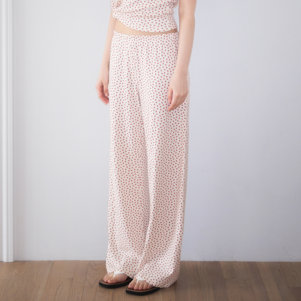 로제프란츠 로즈 앤 베리 라운지 팬츠 아이보리(Rosefrantz Rose & Berry Lounge Pants [Ivory]) - 3