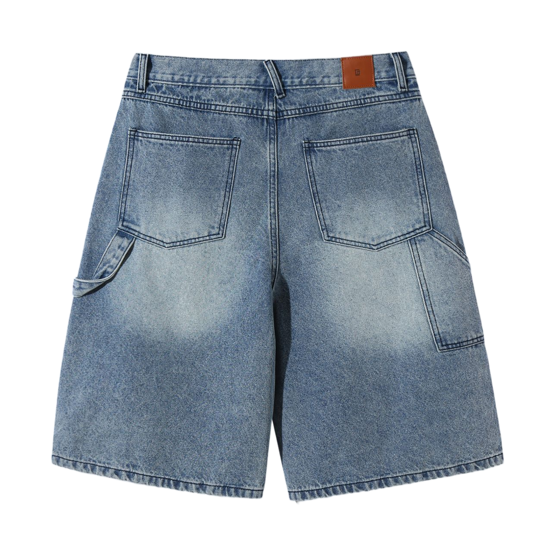 디미트리블랙 바이오 워싱 카펜터 버뮤다 데님 팬츠 라이트 블루(Dimitri Black Bio Washing Carpenter Bermuda Denim Pants Light Blue) - 2