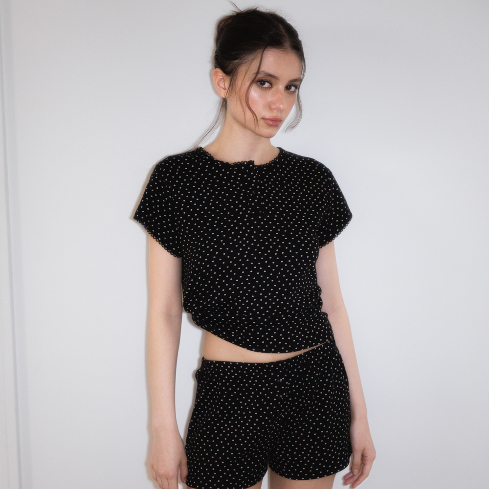 로제프란츠 로즈 앤 베리 라운지 티셔츠 블랙(Rosefrantz Rose & Berry Lounge T-shirt [Black]) - 2