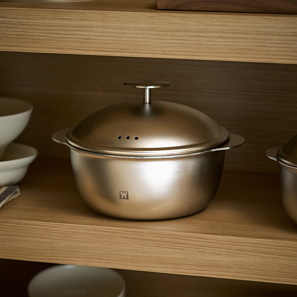 바겐슈타이거 통5중 스텐 316 달항아리 솥밥 죽 국 냄비(포춘팟) 14cm(WAGENSTEIGER 5-Ply Stainless Steel 316 Fortune Pot Rice & Porridge Soup Pot 14cm) - 3