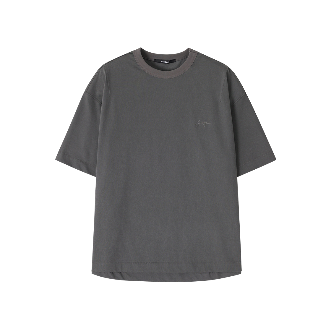 송지오 컬렉션 아크엔젤 엠브로이드 티셔츠 다크 그레이(SONGZIO COLLECTION Archangel Embroidered T Shirt Dark Grey Washed) - 1