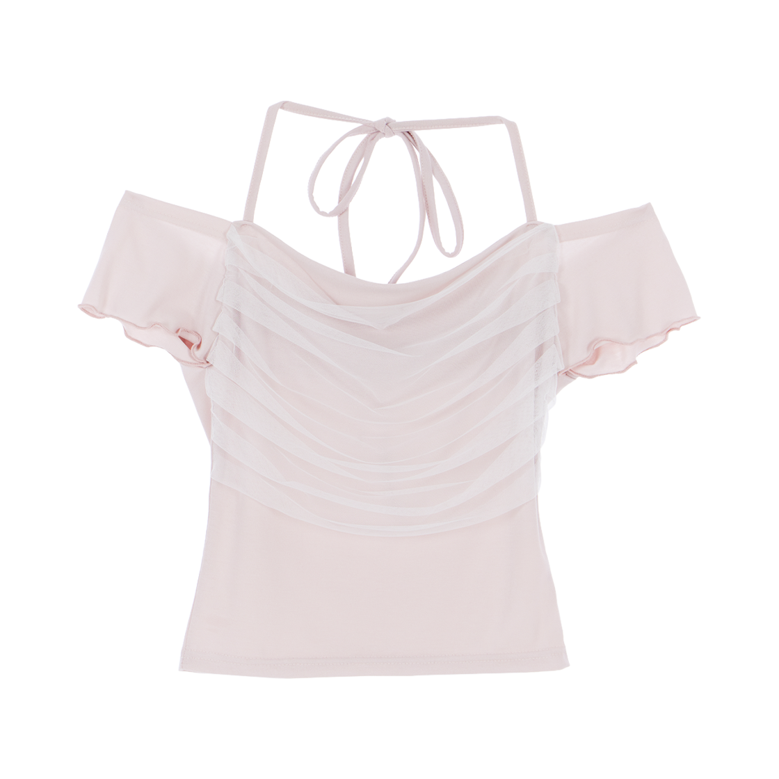 로제프란츠 샤 레이어드 홀터 티셔츠 핑크(Rosefrantz Sha Layered Halter T-shirt [Pink])