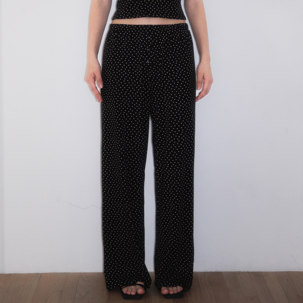로제프란츠 로즈 앤 베리 라운지 팬츠 블랙(Rosefrantz Rose & Berry Lounge Pants [Black]) - 2