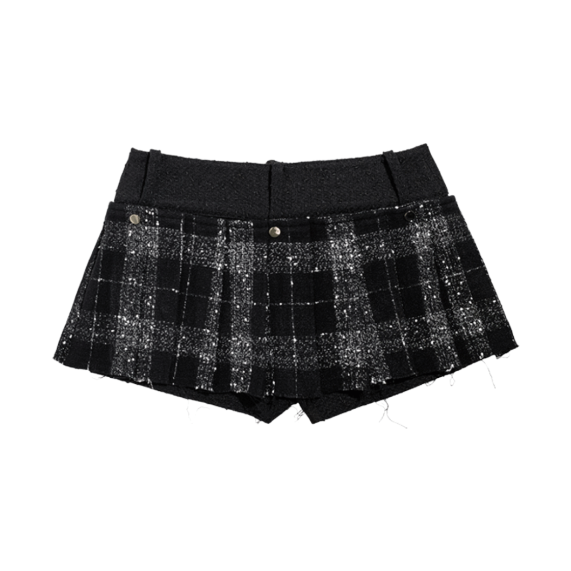 준수이 오리진 엔티티 04 트위드 투웨이 스코트 블랙(JUNSUI ORIGIN ENT04 Tweed 2-Way Skort Black) - 2