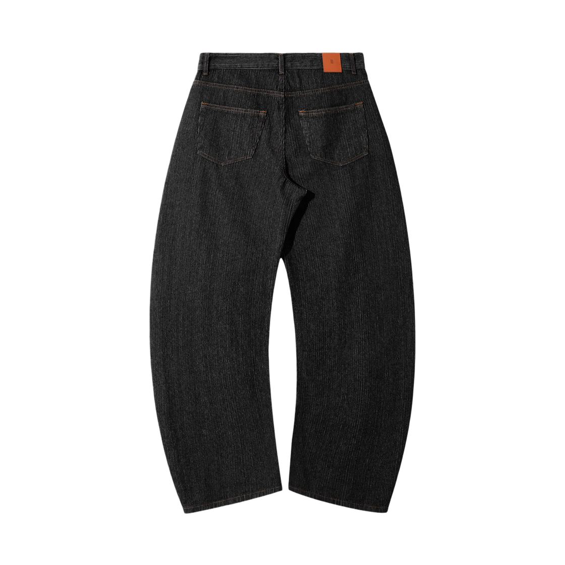 디미트리블랙 썸머 에센셜 커브드 데님 팬츠 스트라이프 블랙(Dimitri Black Summer Essential Curved Denim Pants Stripe Black) - 2