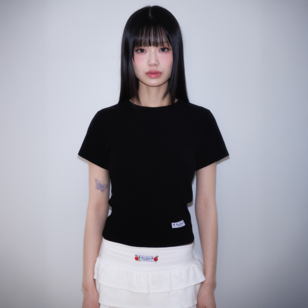 로제프란츠 에센셜 로즈 라벨 티셔츠 블랙(Rosefrantz Essential Rose Label T-Shirt [Black]) - 5