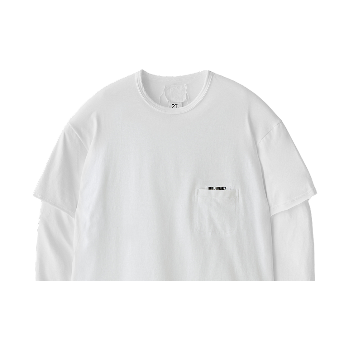 투위드 긴팔 LS티셔츠(Tuewid Pocket Longsleeve Ls Tee / Col White) - 2