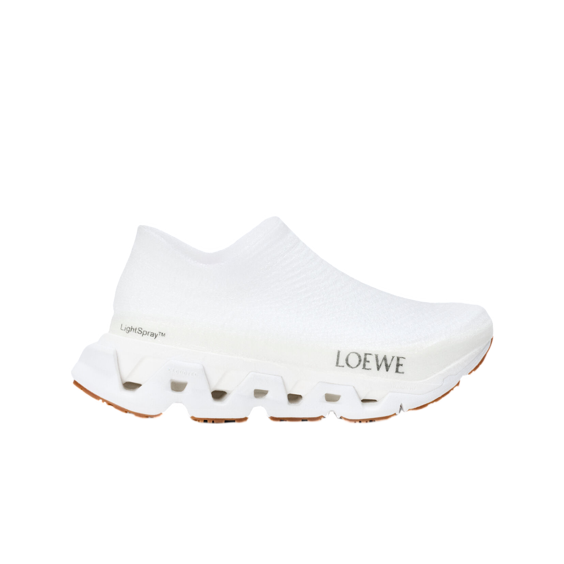 로에베 x 온 러닝 라이트스프레이 클라우드몬스터 화이트 실버(Loewe x On Running LightSpray Cloudmonster White Silver)