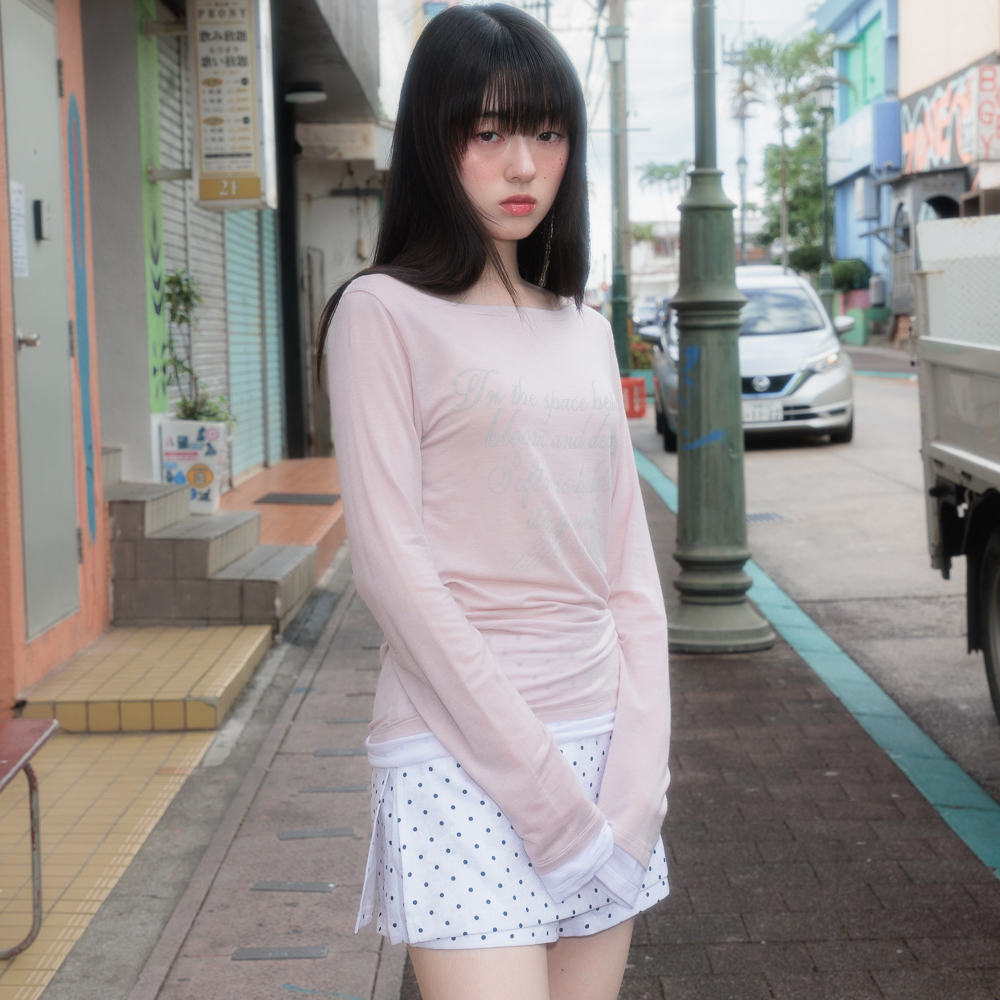 로제프란츠 레터링 엔젤 롱슬리브 핑크(Rosefrantz Lettering Angel Long Sleeve [Pink]) - 5