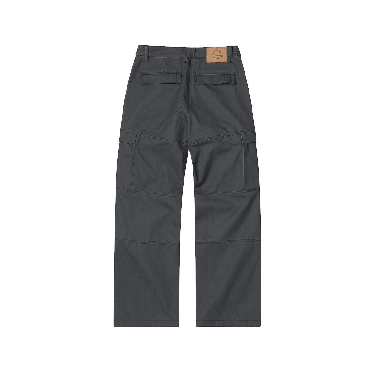 조우 4 패널 카고 포켓 헤링본 트윌 팬츠 그레이(CHOWOO 4 Panel Cargo Pockets Herringbone Twill Pants Gray) - 2