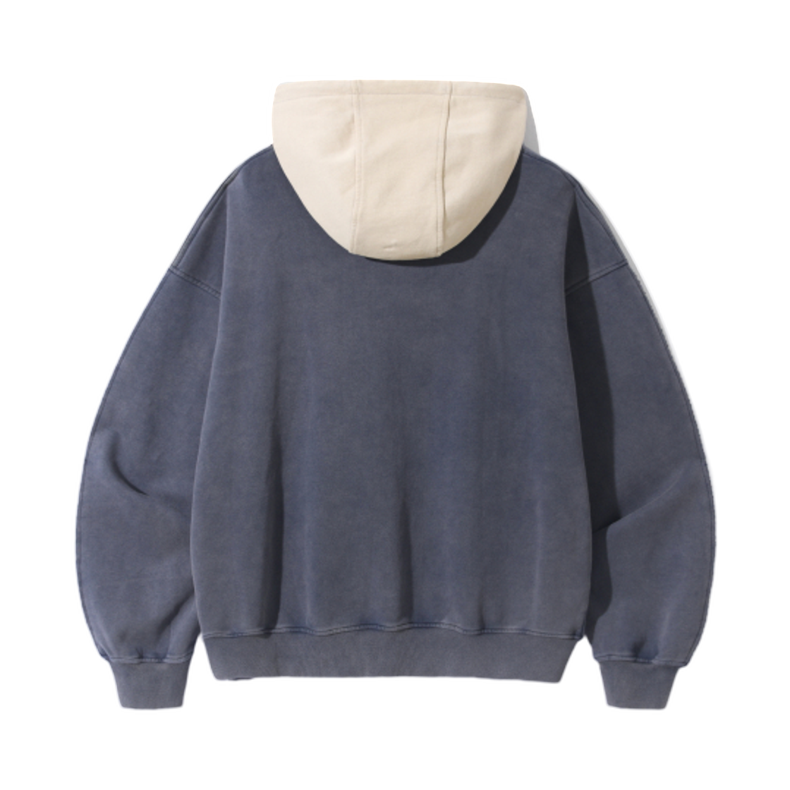 디미트리블랙 VLAD 컷오프 아플리케 슈팅 스타 후드 티셔츠 피그먼트 네이비(Dimitri Black VLAD Cut-Off Applique Shooting Star Hooded T-Shirt Pigment Navy) - 2