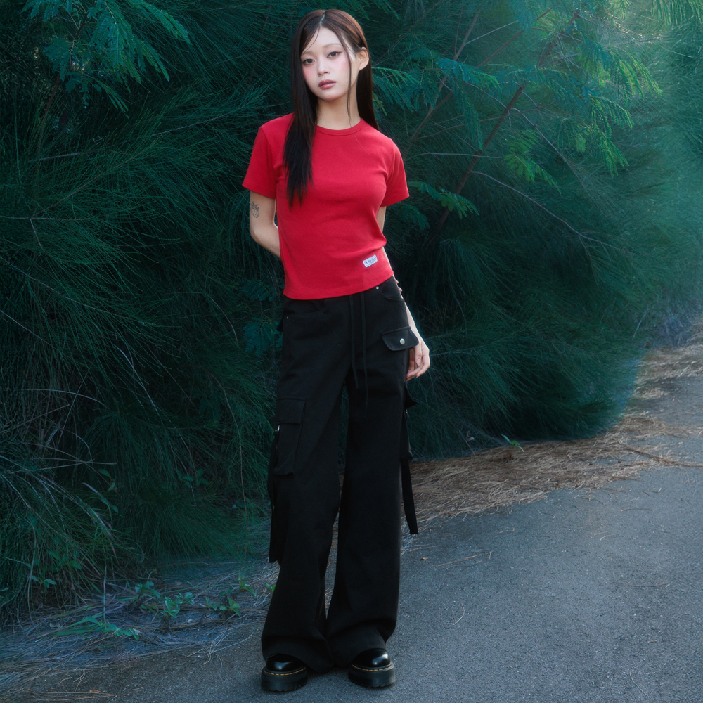 로제프란츠 에센셜 로즈 라벨 티셔츠 레드(Rosefrantz Essential Rose Label T-Shirt [Red]) - 2