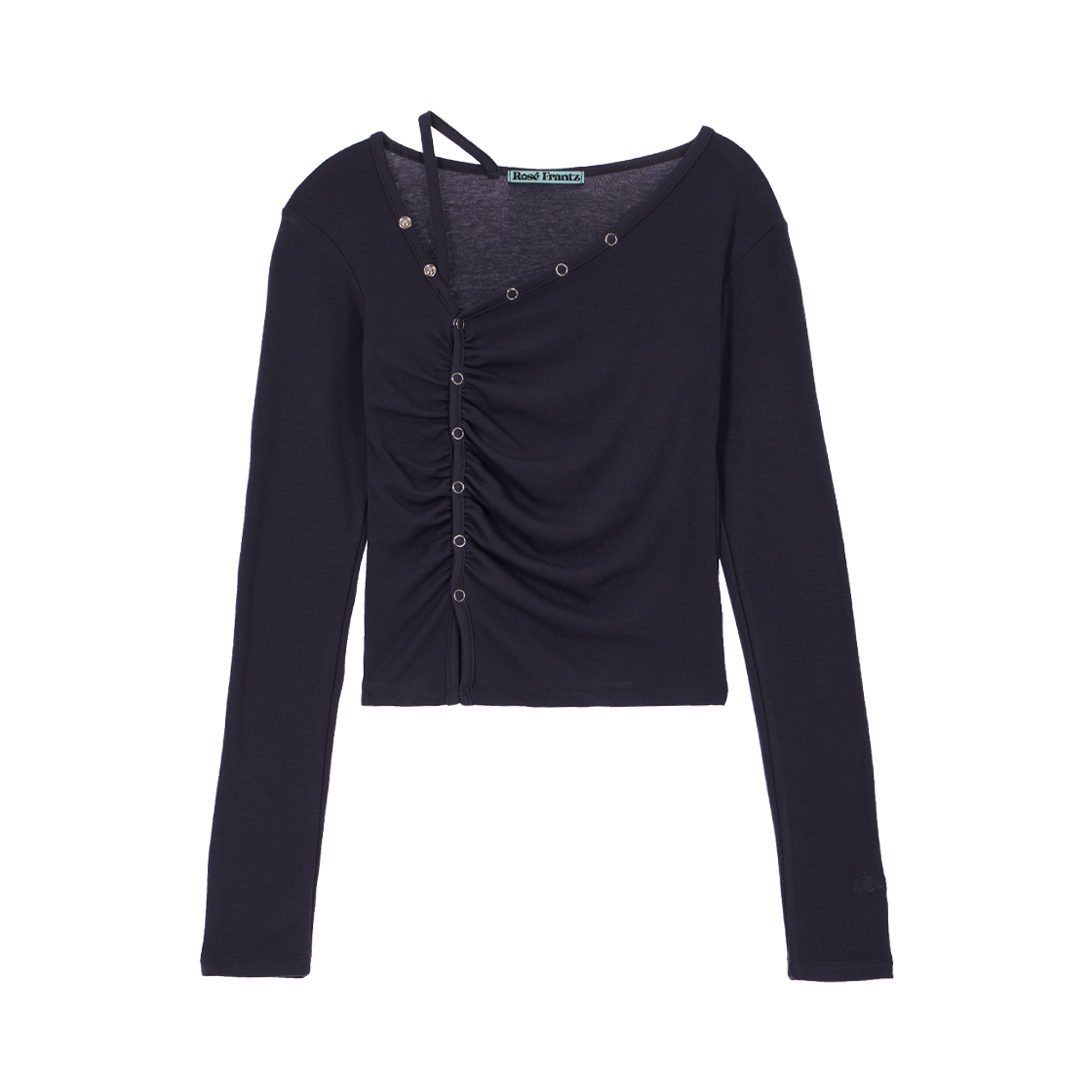 RS26CLS105CRC Rosefrantz Unbalanced Shirring Long Sleeve [Charcoal]