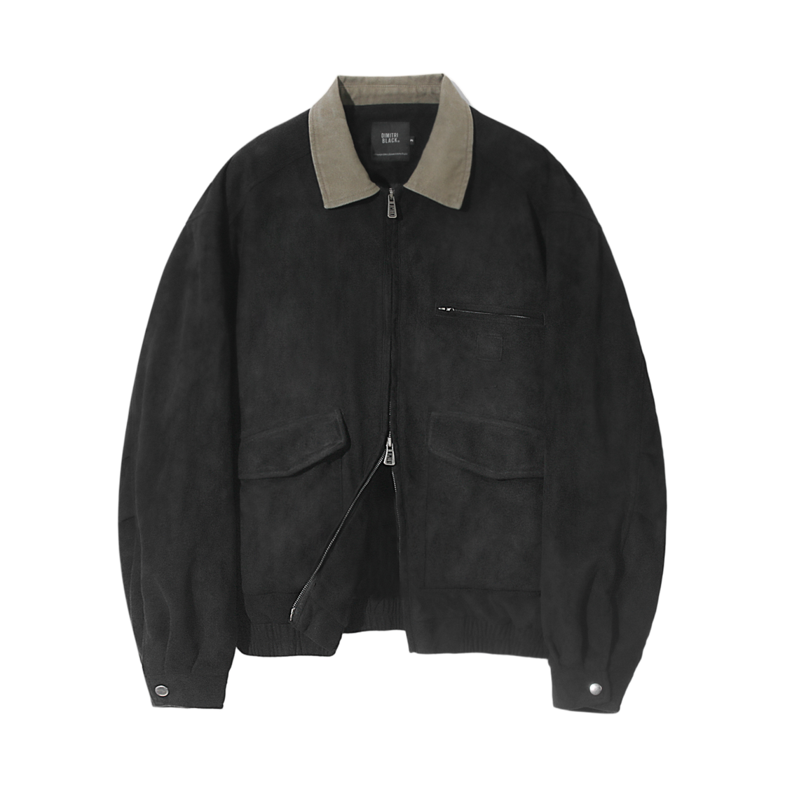 디미트리블랙 투웨이 페이드 워싱 디트로이트 스웨이드 자켓 블랙(Dimitri Black 2Way Fade Washing Detroit Suede Jacket Black)
