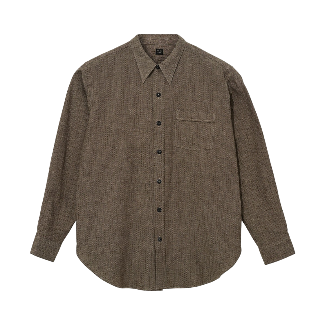 타이가 타카하시 로트 106 내로우 칼라 셔츠 차콜(Taiga Takahashi Lot.106  Narrow Collar Shirt Charcoal) - 1