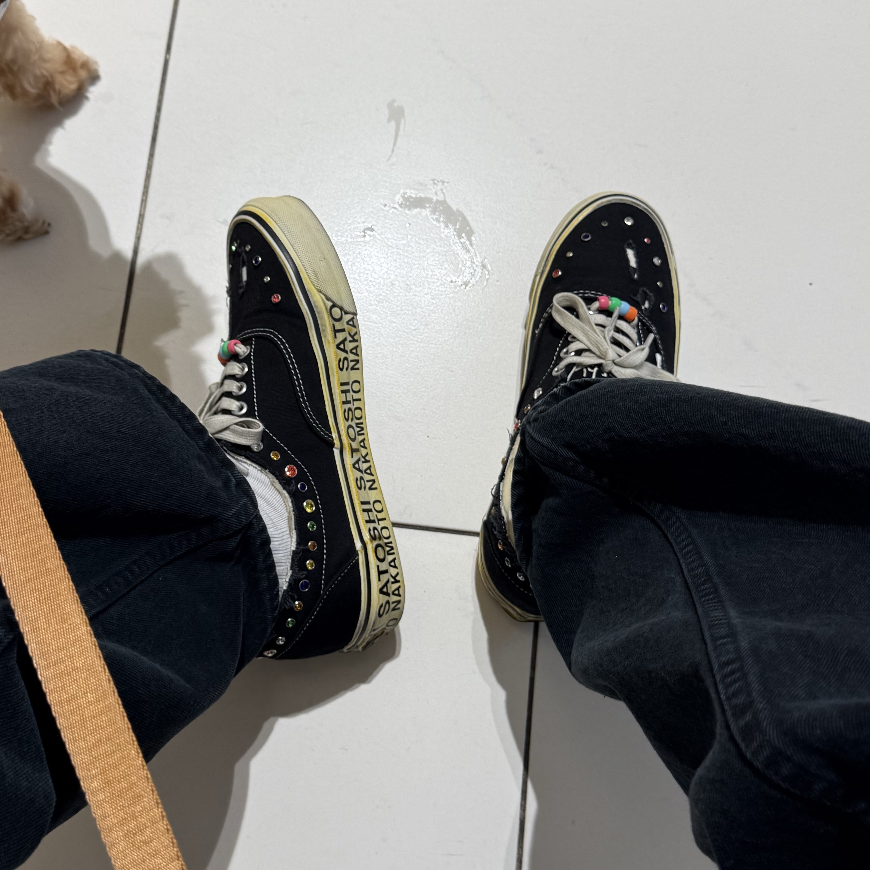 Vans x Satoshi Nakamoto OTW Era 95 Gems Black 착용 스타일