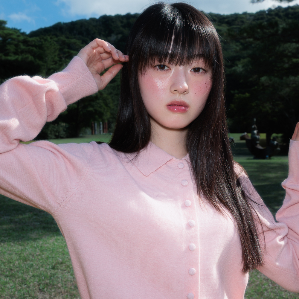 로제프란츠 패브릭 버튼 카라 가디건 핑크(Rosefrantz Fabric Button Collar Cardigan [Pink]) - 6