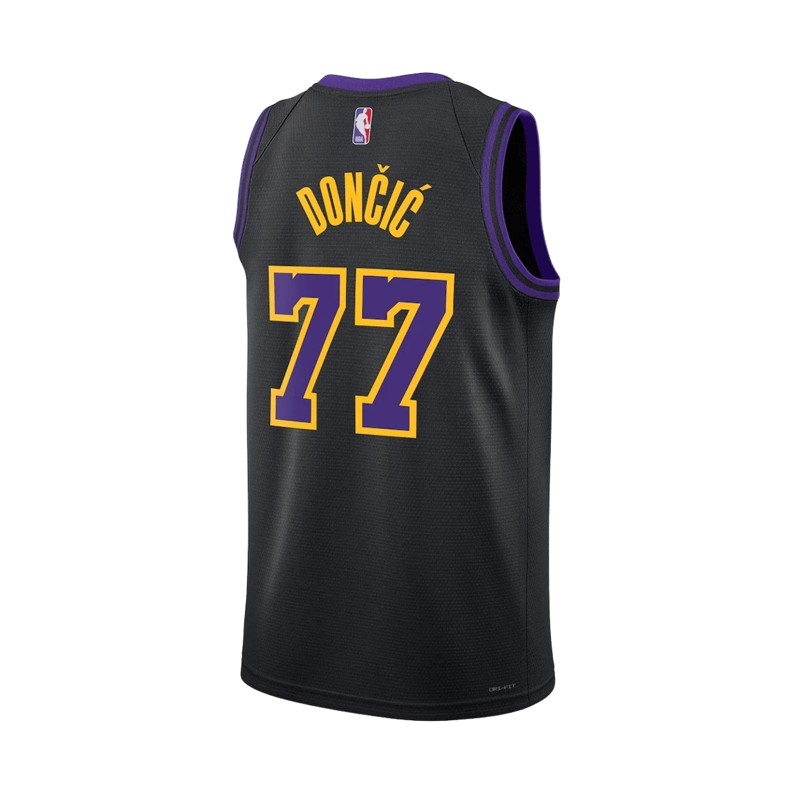 나이키 로스앤젤레스 레이커스 시티 에디션 드라이핏 NBA 스윙맨 저지 블랙 (DX8506-014) (마킹 버전)(Nike Los Angeles Lakers City Edition Dri-Fit NBA Swingman Jersey Black (DX8506-014) (Marking Ver.)) - 2