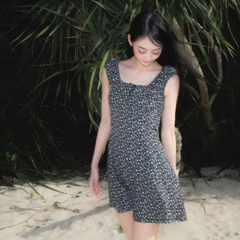 로제프란츠 플라워 가든 미니 드레스 블랙(Rosefrantz Flower Garden Mini Dress [Black]) - 6