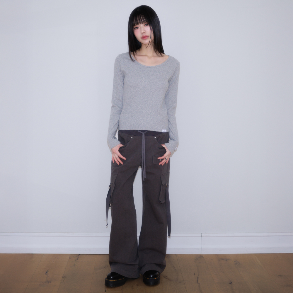 로제프란츠 카고 슬림 부츠컷 팬츠 차콜(Rosefrantz Cargo Slim Bootcut Pants [Charcoal]) - 2