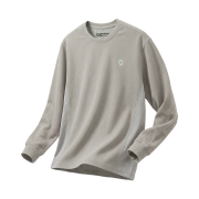 FCMM SPORT Side Mesh Point Waffle Long Sleeve Gray