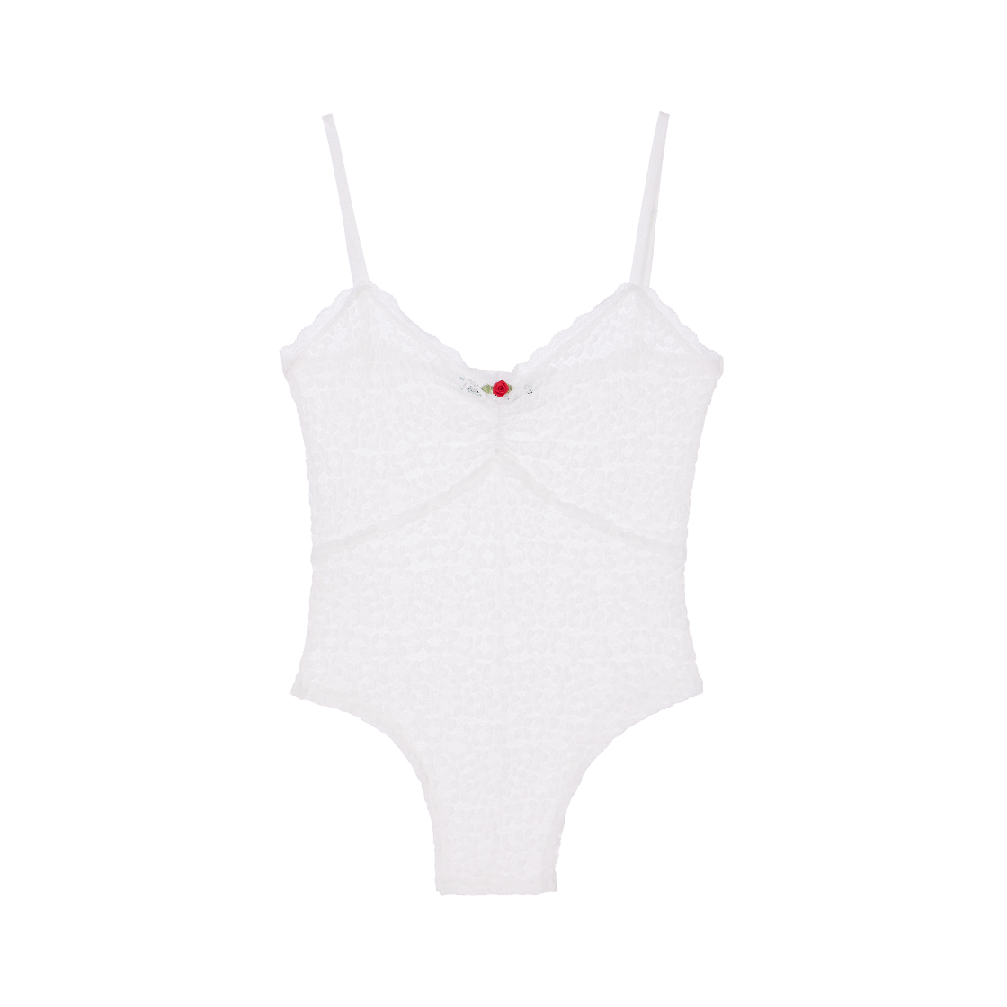 로제프란츠 레이스 바디수트 슬리브리스 아이보리(Rosefrantz Lace Bodysuit Sleeveless [Ivory]) - 1