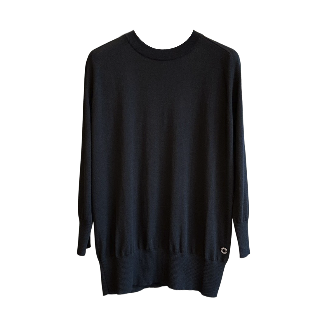 (W) 로로 피아나 피우마 캐시미어 크루넥 니트 블랙((W) Loro Piana Piuma Cashmere Crewneck Knit Black)