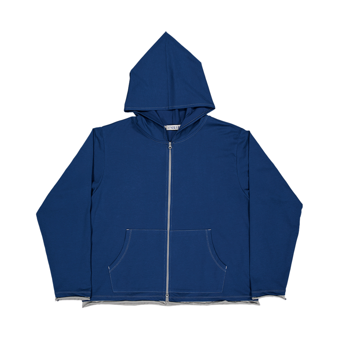 파버 컬러 라인 후드집업 어반 블루(FABEUR Color Line Hoodie Urban Blue)