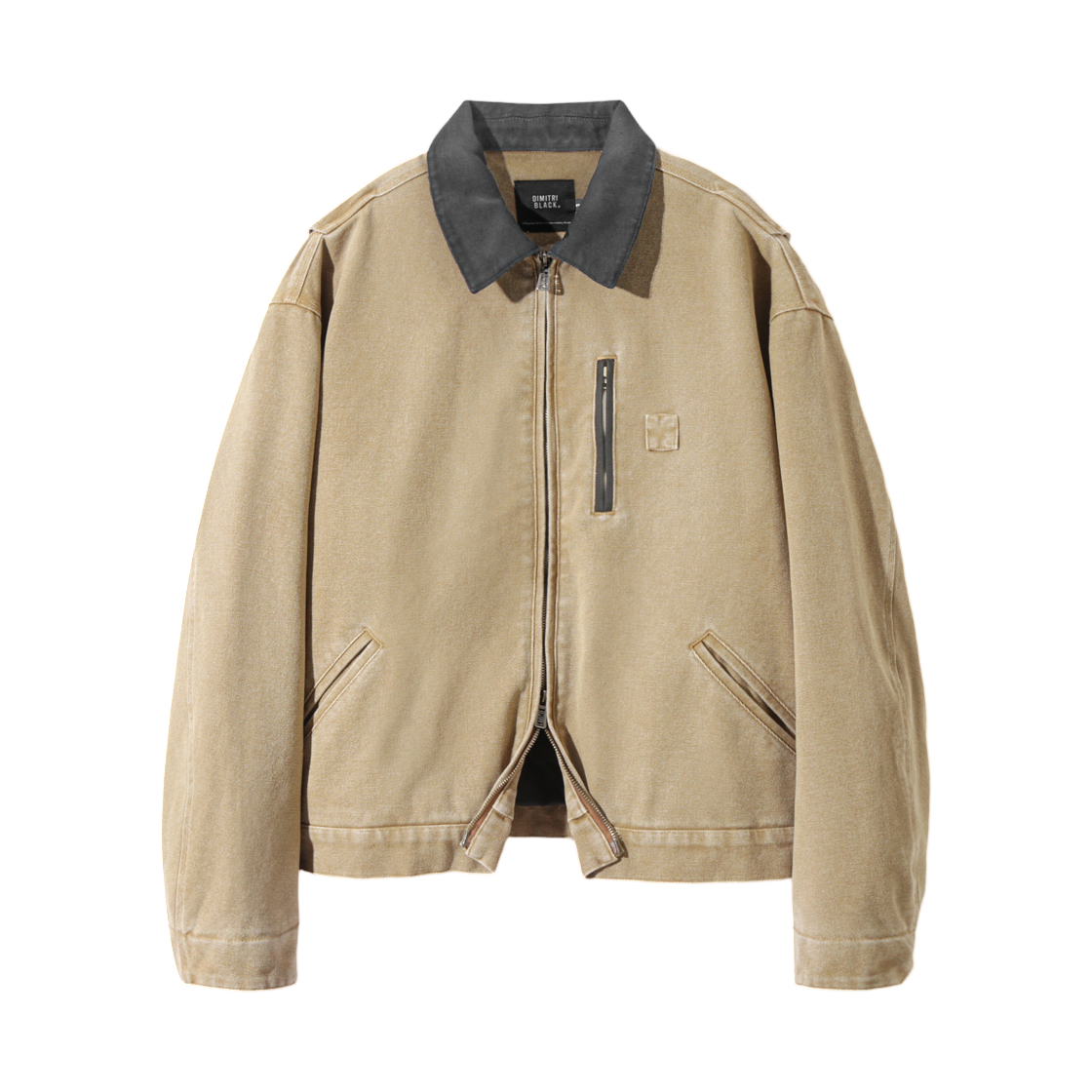 디미트리블랙 투웨이 OG 페이드 워싱 디트로이트 퀼팅 자켓 베이지(Dimitri Black 2Way OG Fade Washing Detroit Quilting Jacket Beige)