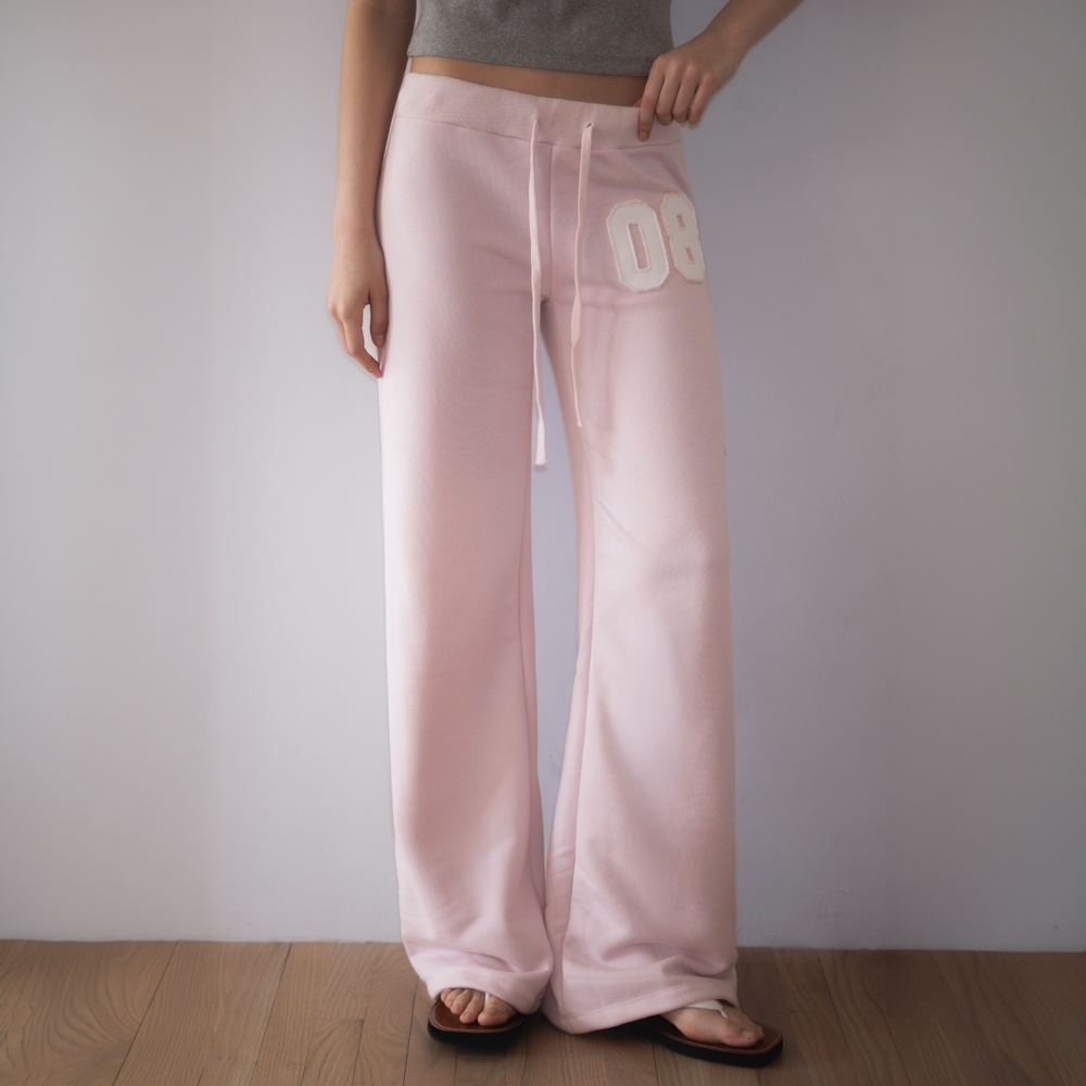 로제프란츠 패치워크 부츠컷 스웻팬츠 핑크(Rosefrantz Patchwork Bootcut Sweatpants [Pink]) - 3