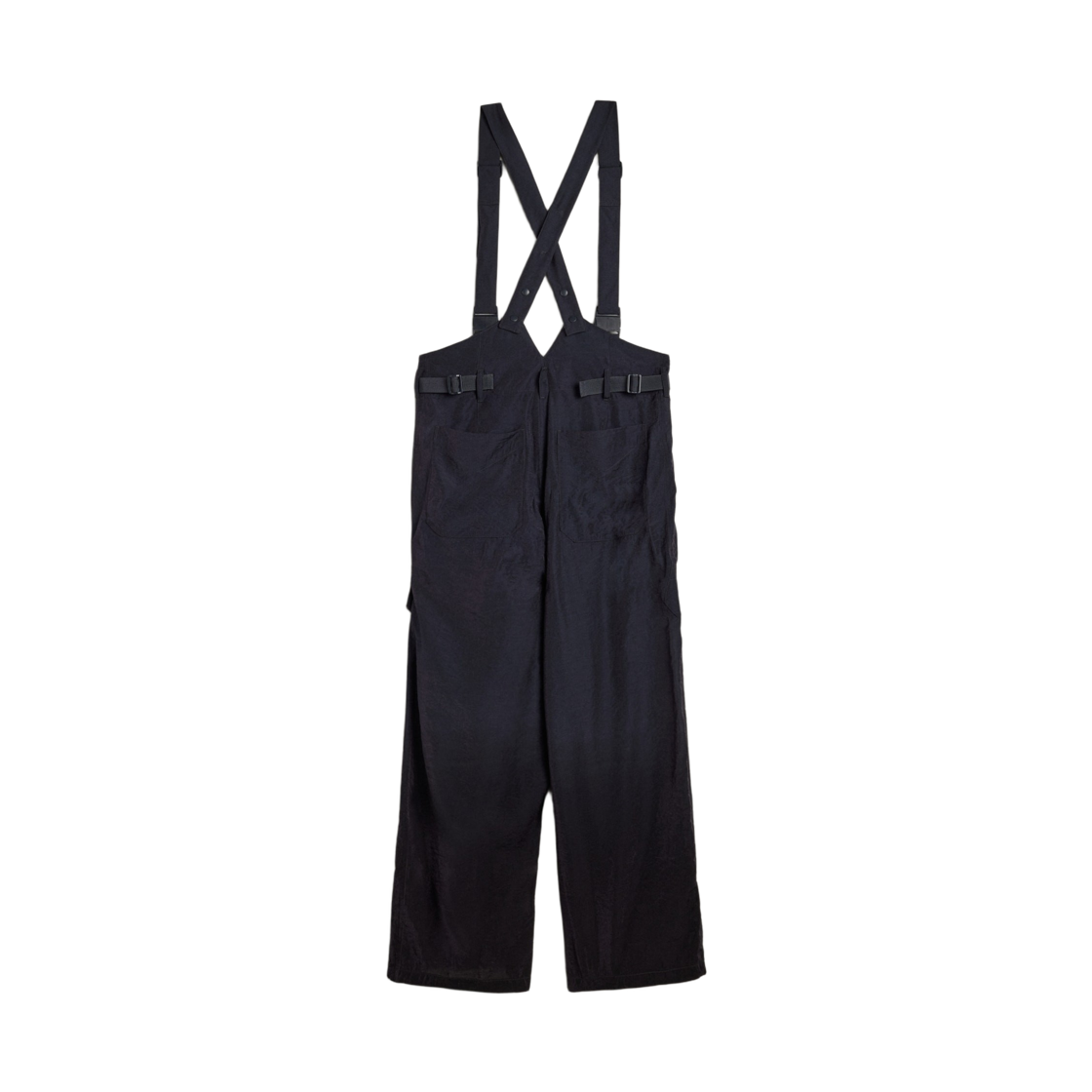 Y-3 크링클 비스코스 서스펜더 팬츠 나이트 그레이 블랙(Y-3 Crinkle Viscose Suspender Pants Night Grey Black) - 2