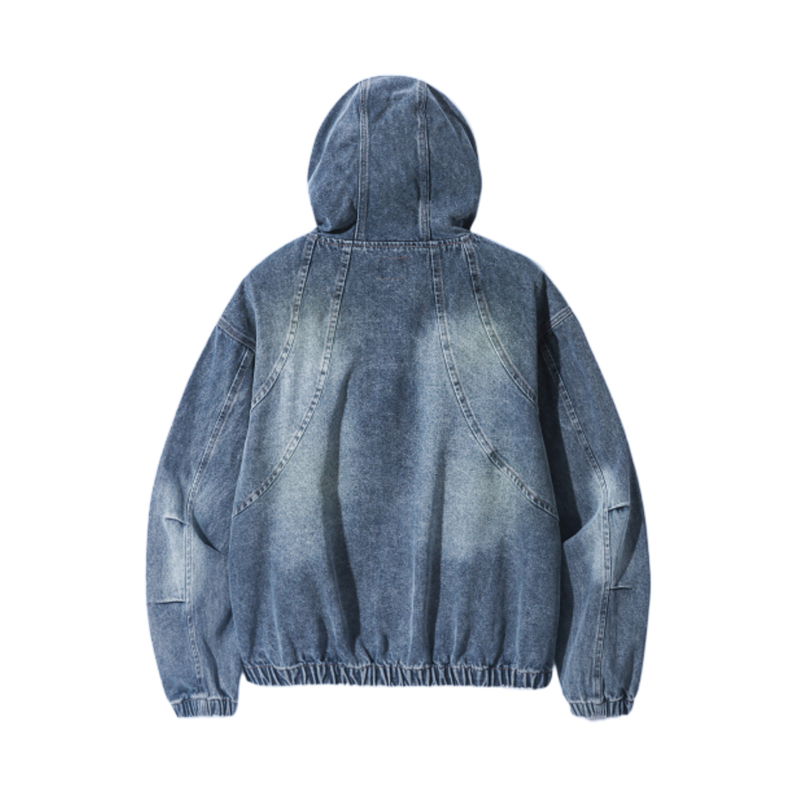 디미트리블랙 VLAD 워시드 슬래쉬 데님 후드 자켓 인디고 그레이(Dimitri Black VLAD Washed Slash Denim Hooded Jacket Indigo Grey) - 2