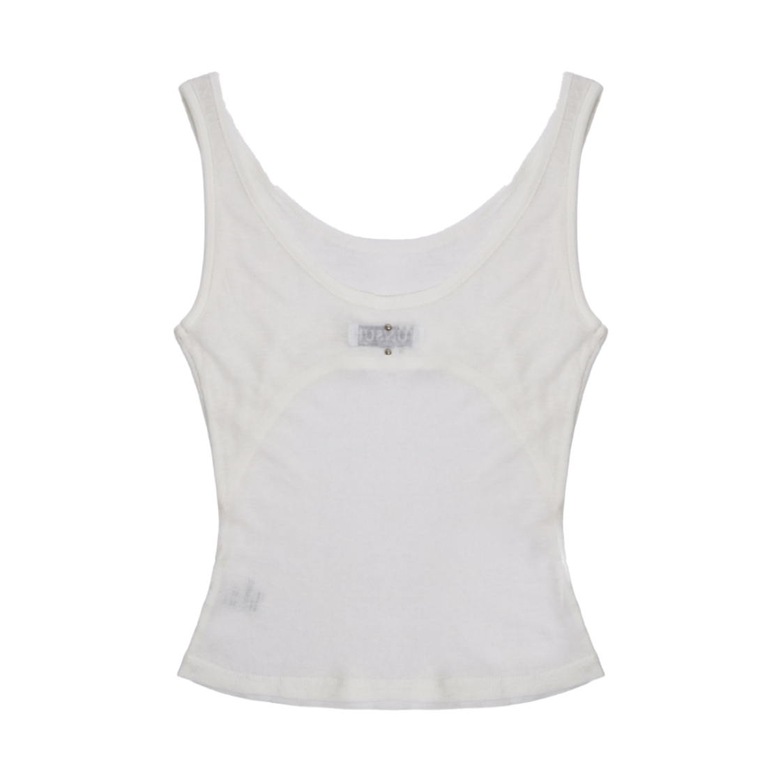 준수이 오리진 엔티티 01 핫픽스 시어 슬리브리스 아이보리(JUNSUI ORIGIN ENT01 Hotfix Sheer Sleeveless Ivory) - 2