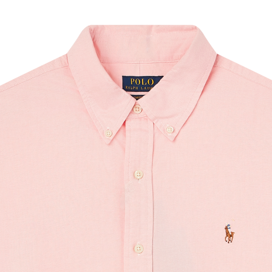 [10%적립] 폴로 랄프 로렌 커스텀핏 옥스포드 셔츠 핑크 - 26SS([10%적립] Polo Ralph Lauren Custom Fit Oxford Shirt Pink - 26SS) - 3