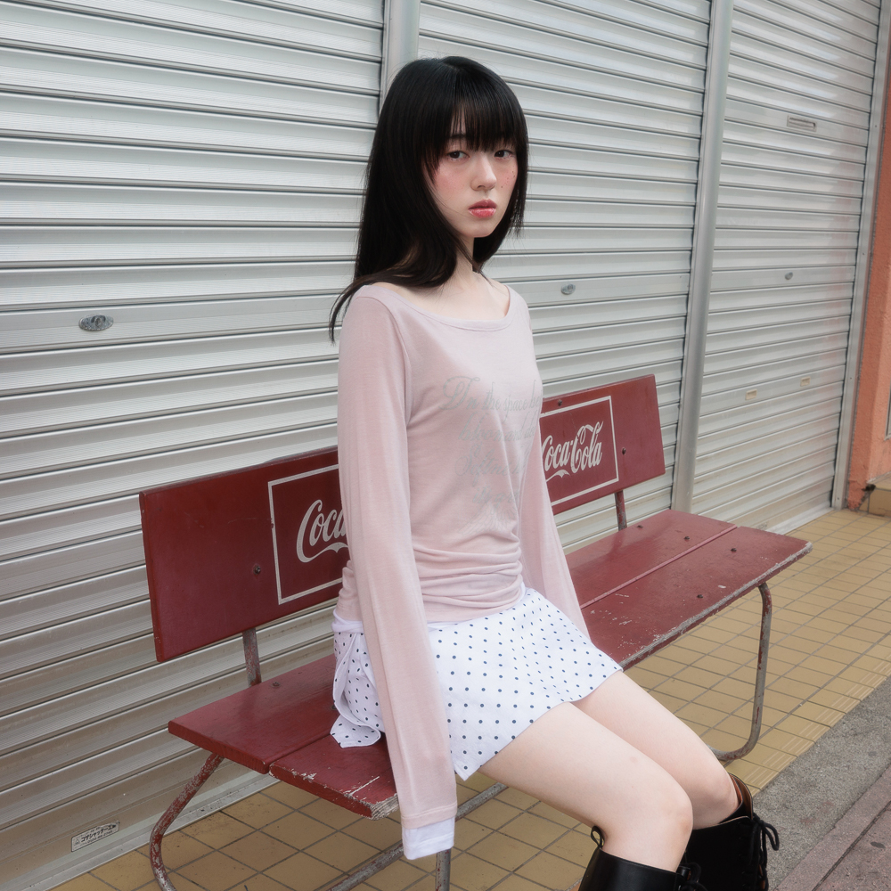 로제프란츠 레터링 엔젤 롱슬리브 핑크(Rosefrantz Lettering Angel Long Sleeve [Pink]) - 2