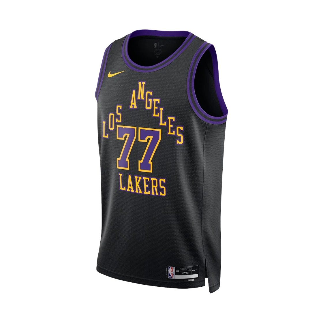 DX8506-014 Nike Los Angeles Lakers City Edition Dri-Fit NBA Swingman Jersey Black (DX8506-014) (Marking Ver.)
