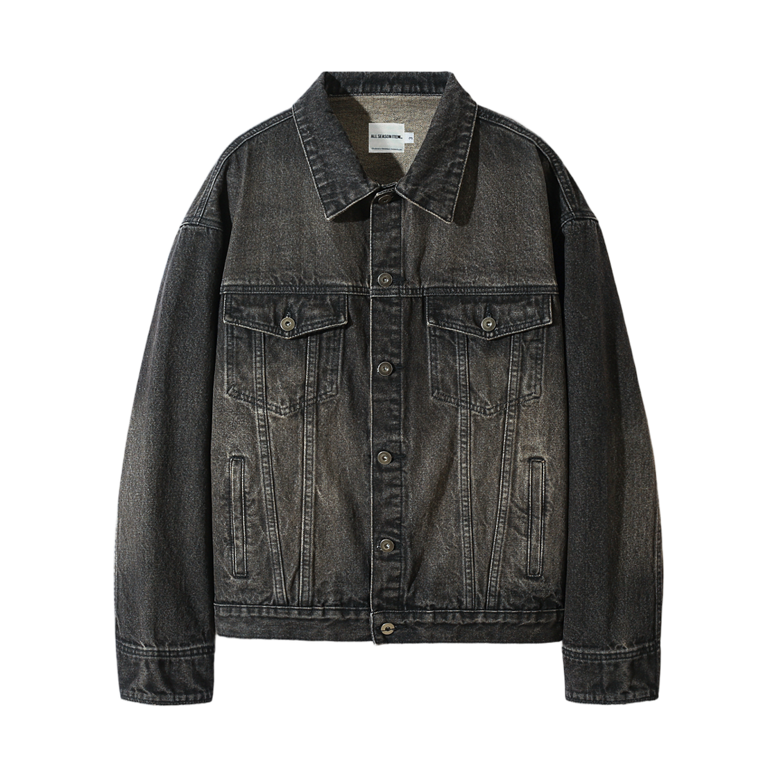 디미트리블랙 ASI OG 에센셜 트러커 자켓 데님 빈티지 블랙(Dimitri Black ASI OG Essential Trucker Jacket Denim Vintage Black)
