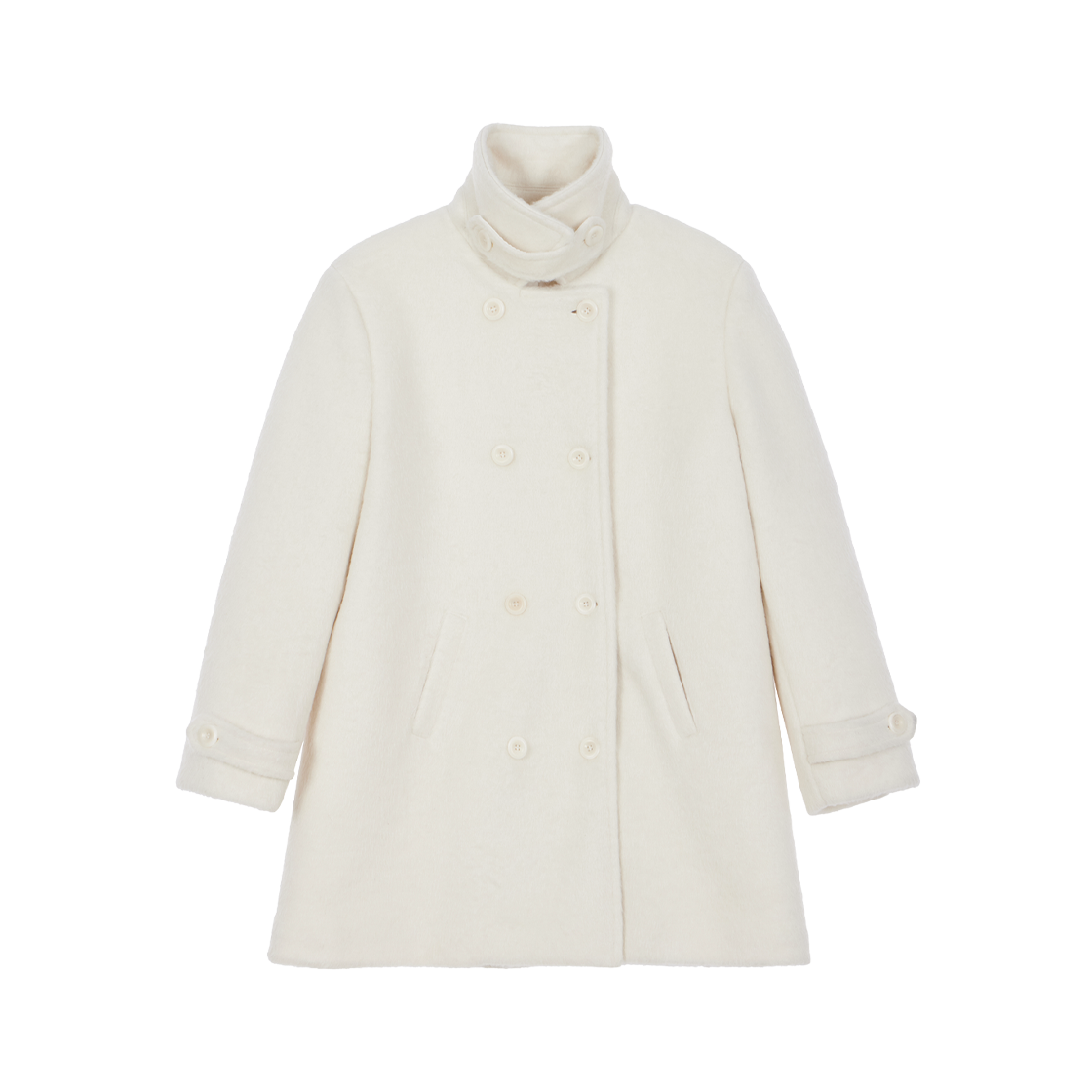 로제프란츠 투버튼 울 하프 코트 아이보리(Rosefrantz Two-button Wool Half Coat [Ivory])