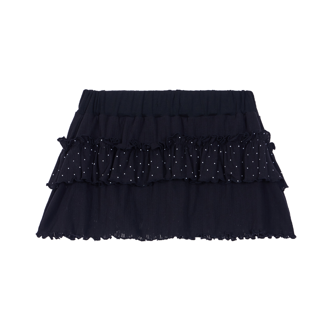 로제프란츠 캉캉 프릴 미니 스커트 블랙(Rosefrantz Cancan Frill Mini Skirt [Black]) - 5