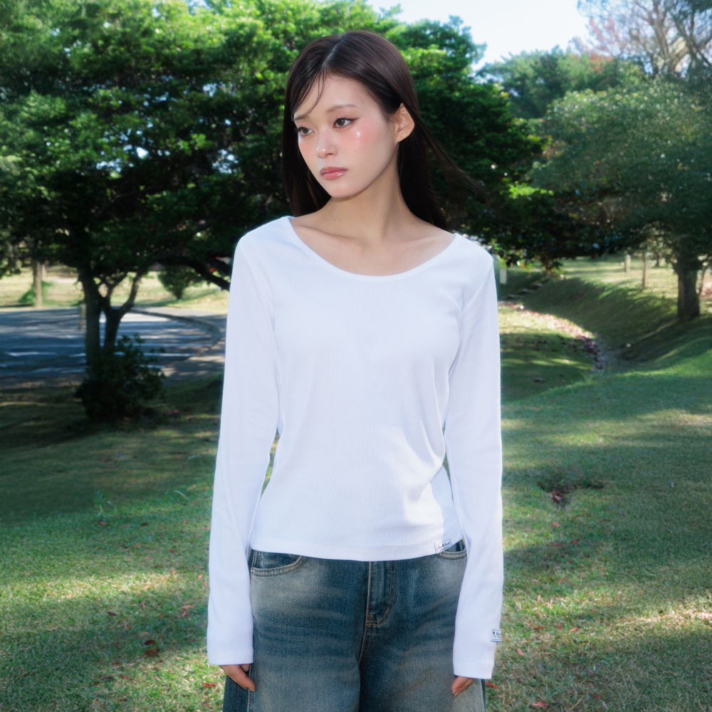 로제프란츠 에센셜 로즈 라벨 롱슬리브 아이보리(Rosefrantz Essential Rose Label Long Sleeve [Ivory]) - 2